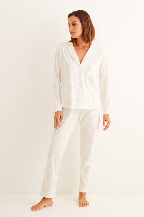 Pijama camisero con estampado de flores de Women'Secret
