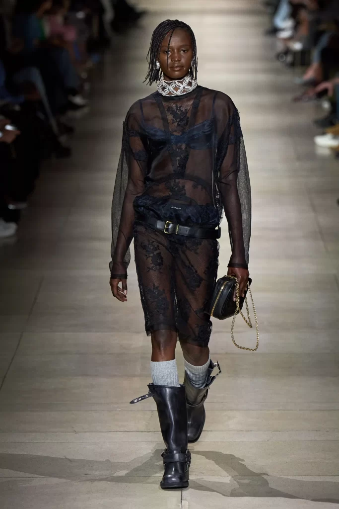 Tendencias otoño 2022: transparencias (Miu Miu)